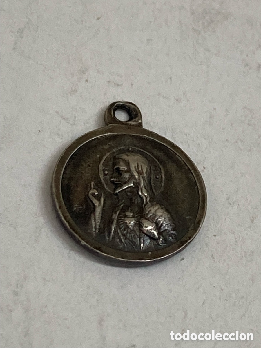 Antig&uuml;edades: Medalla de plata religiosa C412 - Foto 1