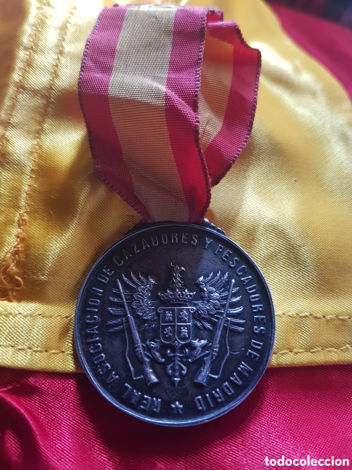 Antiquit&auml;ten: ANTIGUA MEDALLA ASOCIACION DE CAZA Y PESCA DE MADRID &Eacute;POCA DE FRANCO