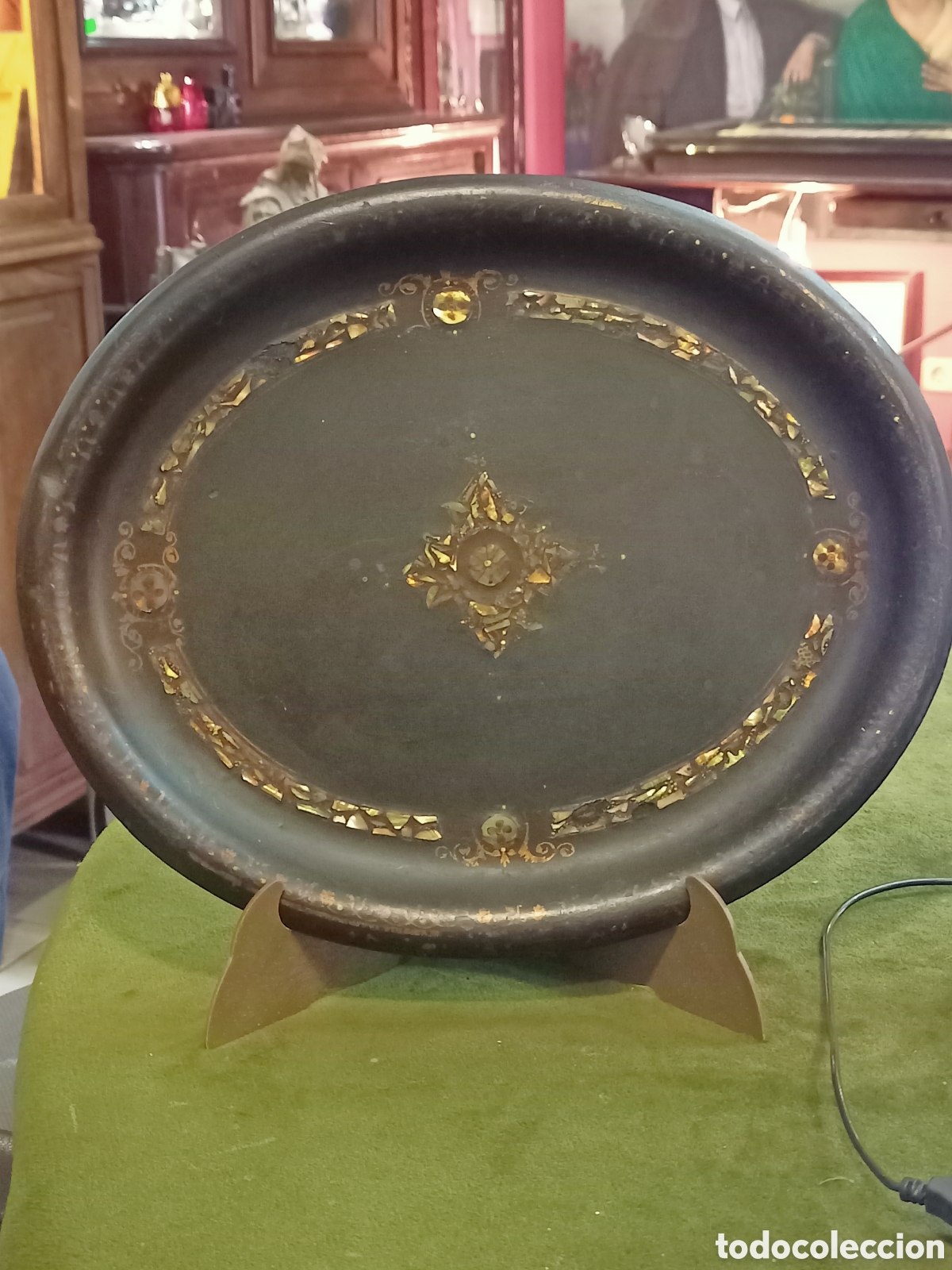 Antig&uuml;edades: Peque&ntilde;a bandeja isabelina. REF-2938 - Foto 1