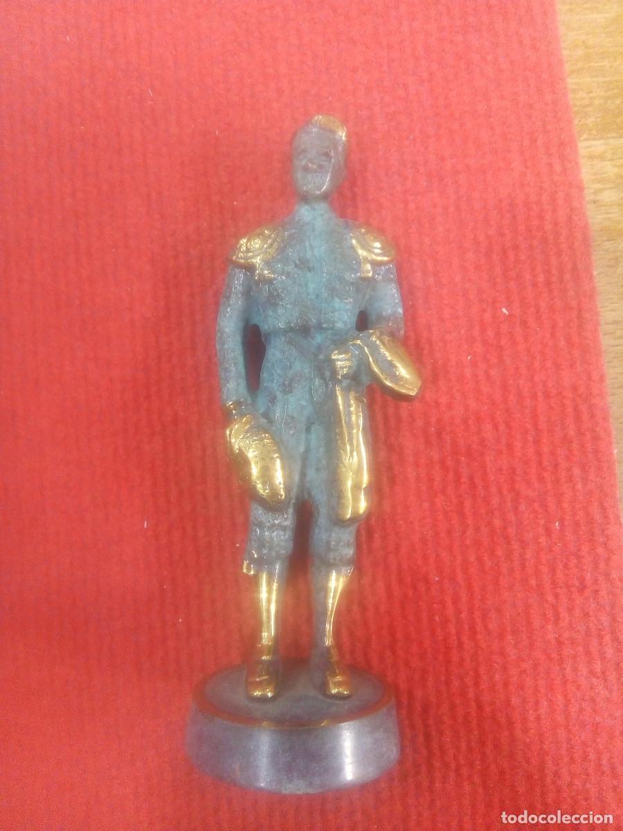 Antig&uuml;edades: FIGURA TORERO BRONCE MACIZO - Foto 1