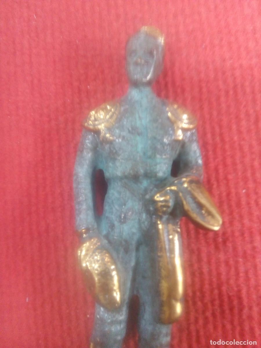 Antig&uuml;edades: FIGURA TORERO BRONCE MACIZO - Foto 2
