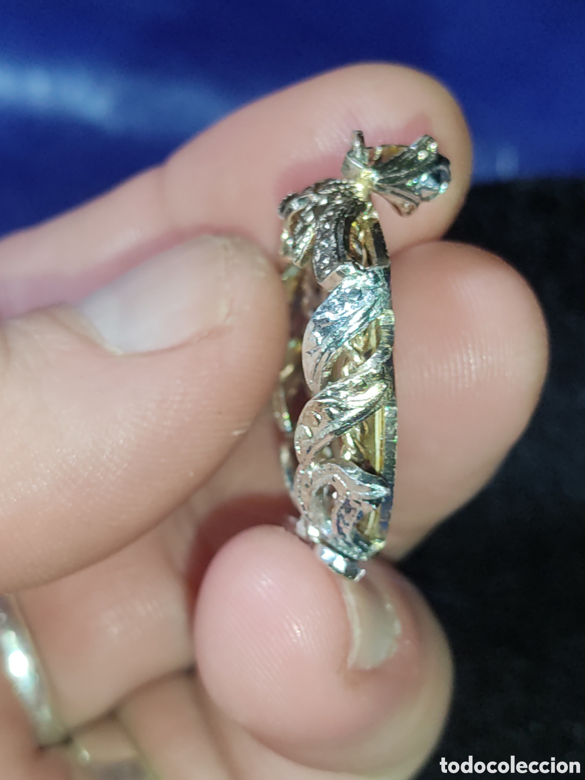 Antig&uuml;edades: Medalla de coraz&oacute;n de jes&uacute;s esmaltada - Foto 5