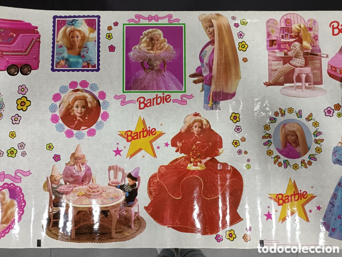 Antig&uuml;edades: Vintage Magic roll autoadhesivo Barbie Forra libros - Foto 2