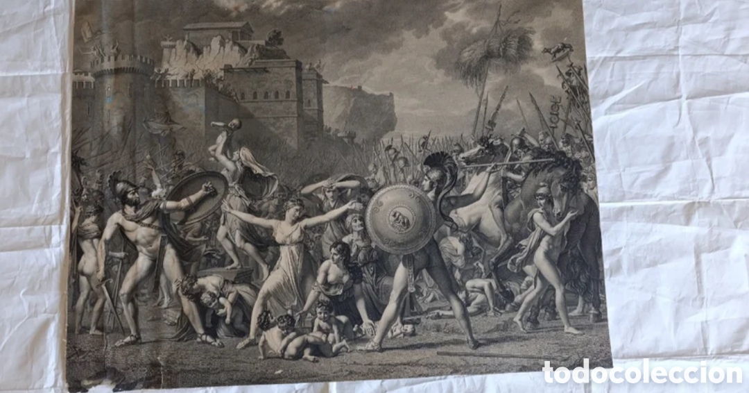 Antig&uuml;edades: Litograf&iacute;a lucha Romana