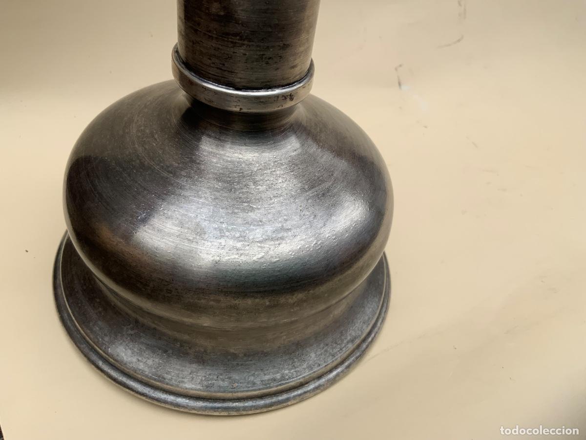 Antig&uuml;edades: CANDELERO RARO. 27&rsquo;5 cm. - Foto 10