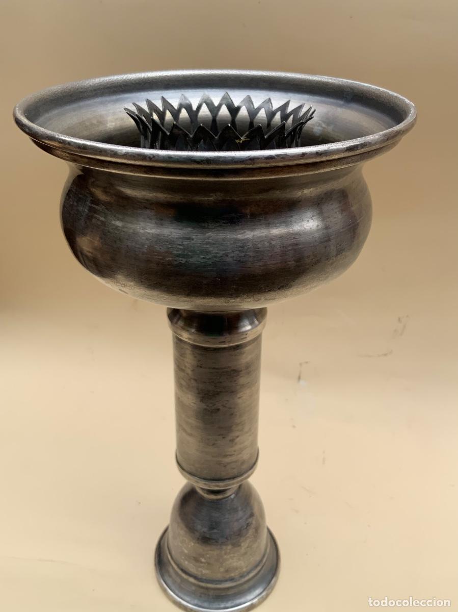 Antig&uuml;edades: CANDELERO RARO. 27&rsquo;5 cm. - Foto 20
