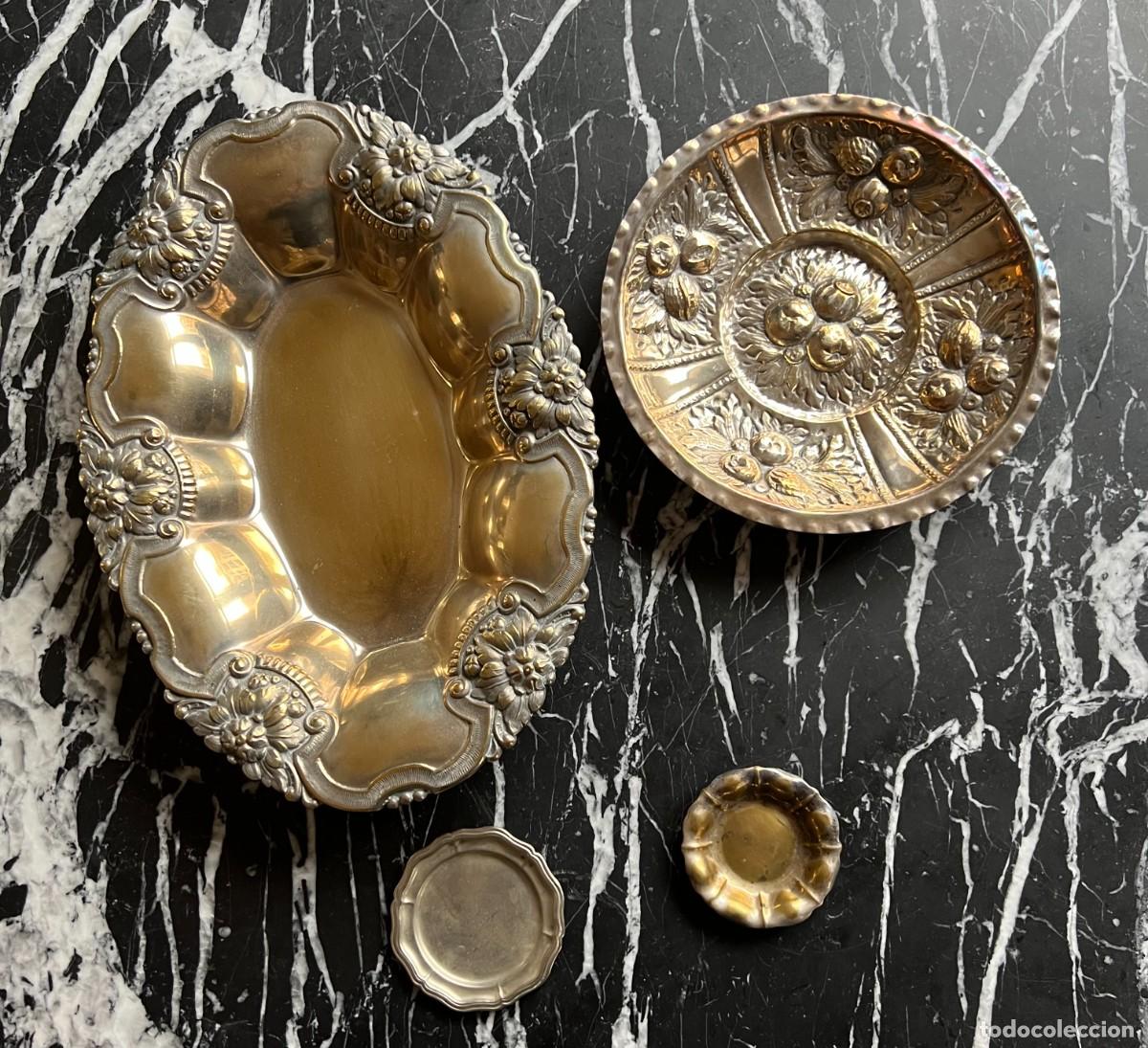 Antig&uuml;edades: Lote de bandejas de alpaca - Foto 3