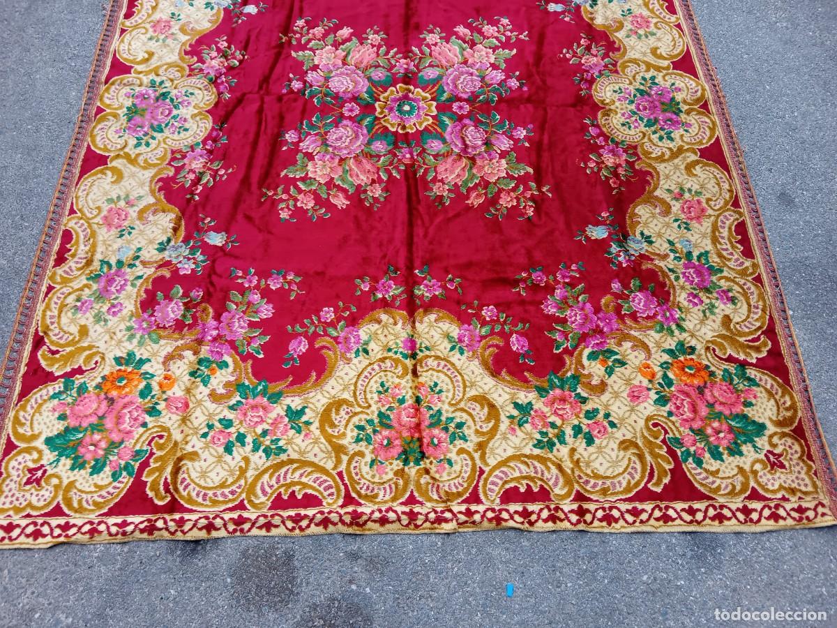 Antig&uuml;edades: Tapiz de flores d&eacute;cada de los 50 - Foto 4