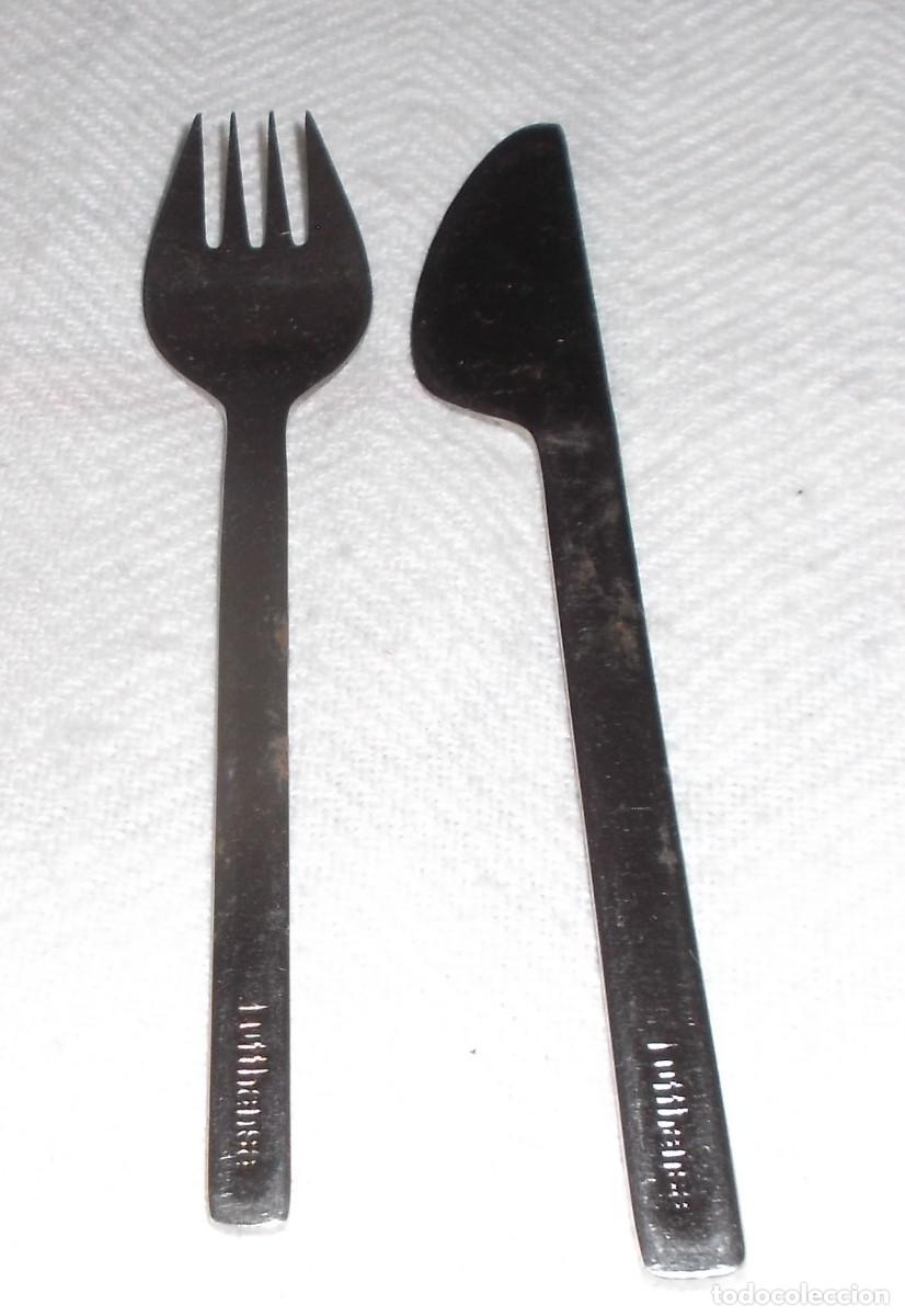 Antig&uuml;edades: dos cubiertos linia aerea lufthansa - Foto 1