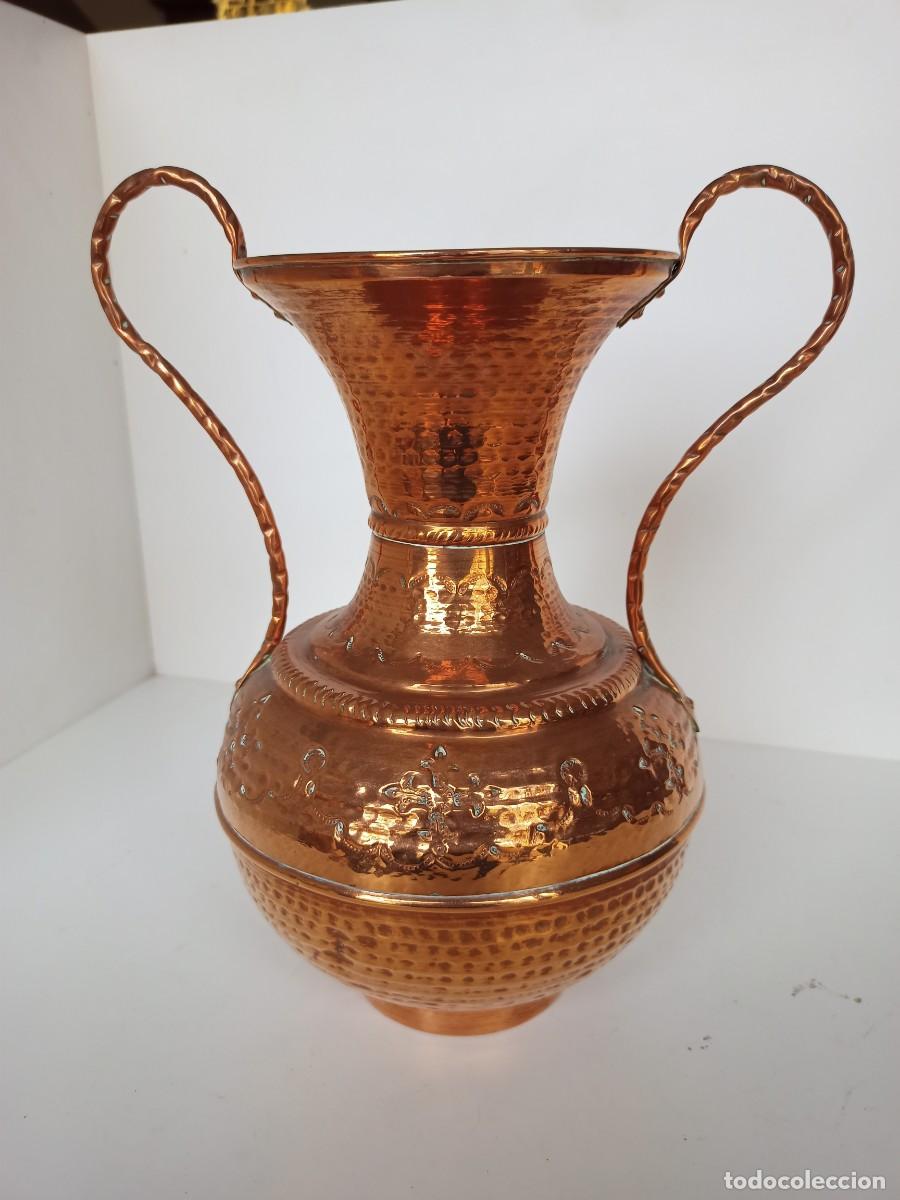 Antig&uuml;edades: Jarr&oacute;n de cobre de dos asas - Foto 1