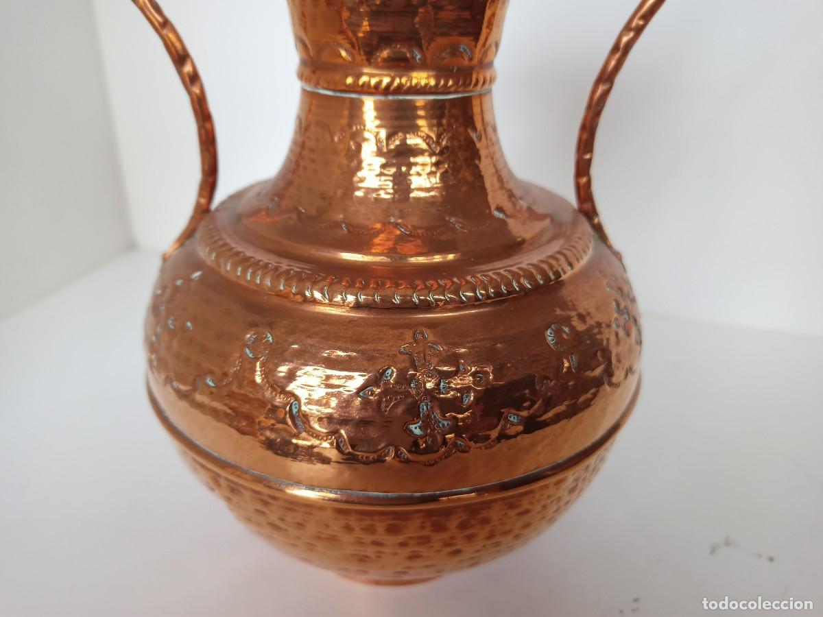 Antig&uuml;edades: Jarr&oacute;n de cobre de dos asas - Foto 3