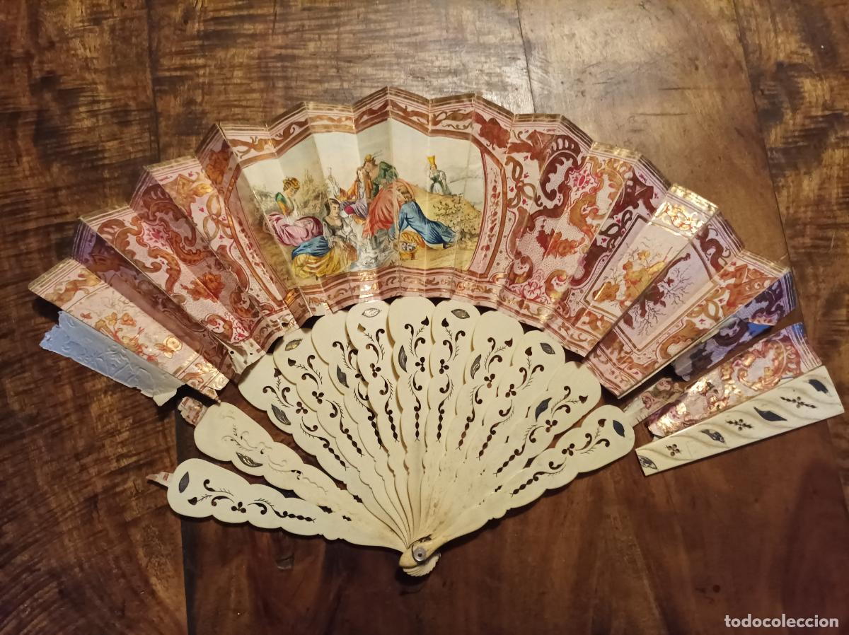 Antig&uuml;edades: Abanicos de los S XIX-XX .lote - Foto 10
