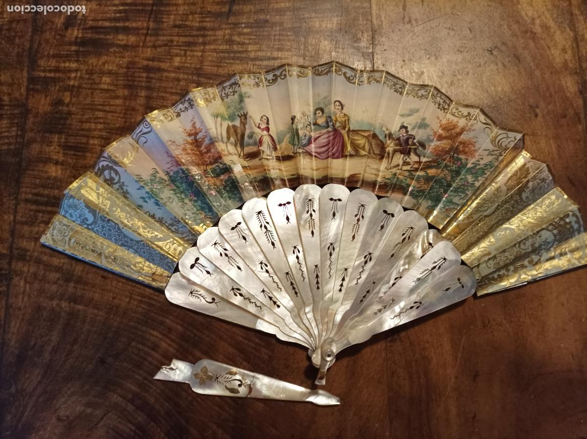 Antig&uuml;edades: Abanicos de los S XIX-XX .lote - Foto 15
