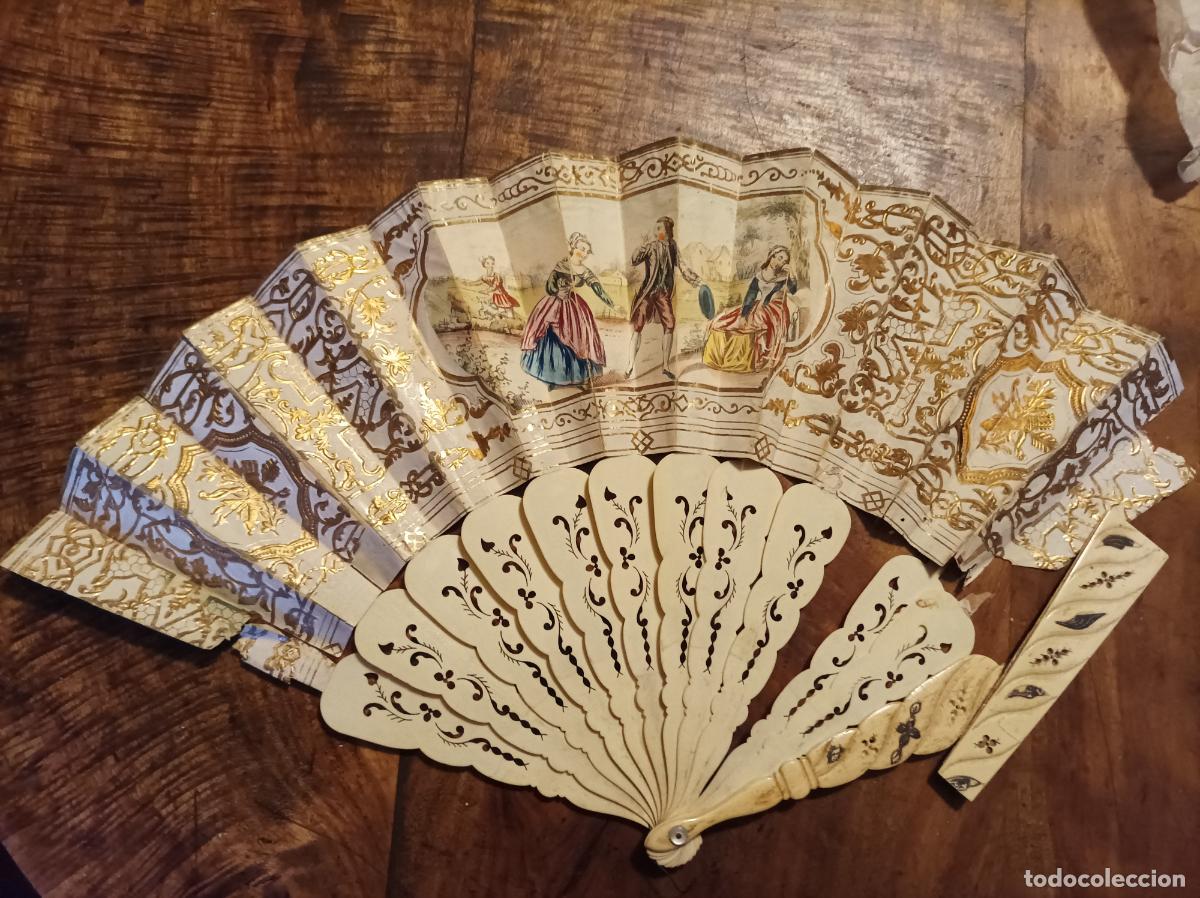 Antig&uuml;edades: Abanicos de los S XIX-XX .lote - Foto 29