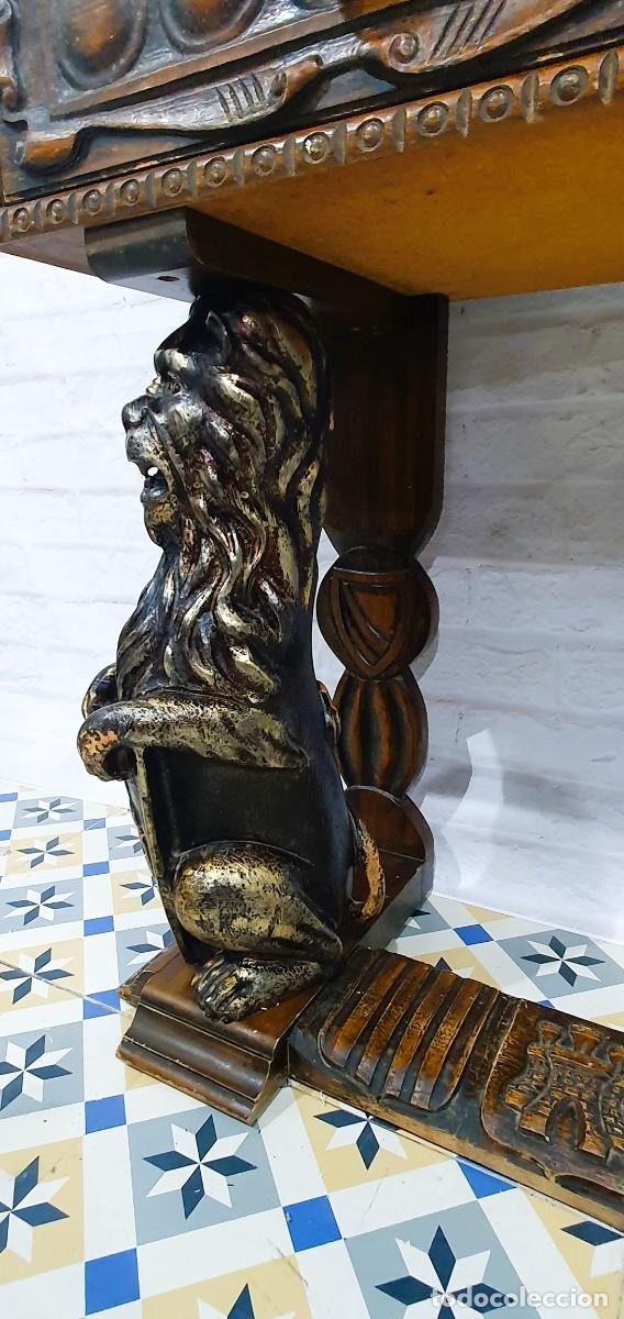 Antig&uuml;edades: Mueble auxiliar madera tallada - Foto 7