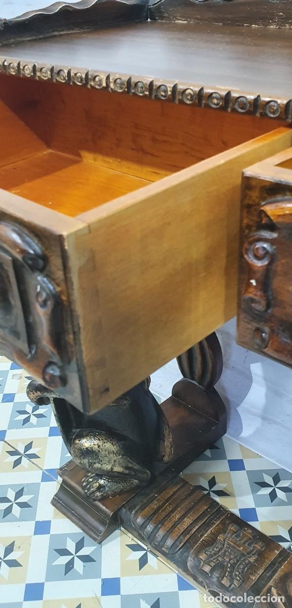 Antig&uuml;edades: Mueble auxiliar madera tallada - Foto 9