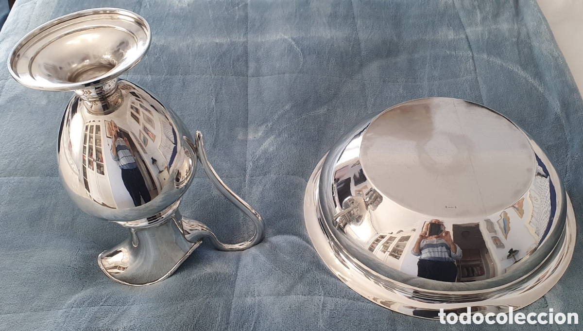 Antig&uuml;edades: AGUAMANIL PLATA DE LEY - Foto 2