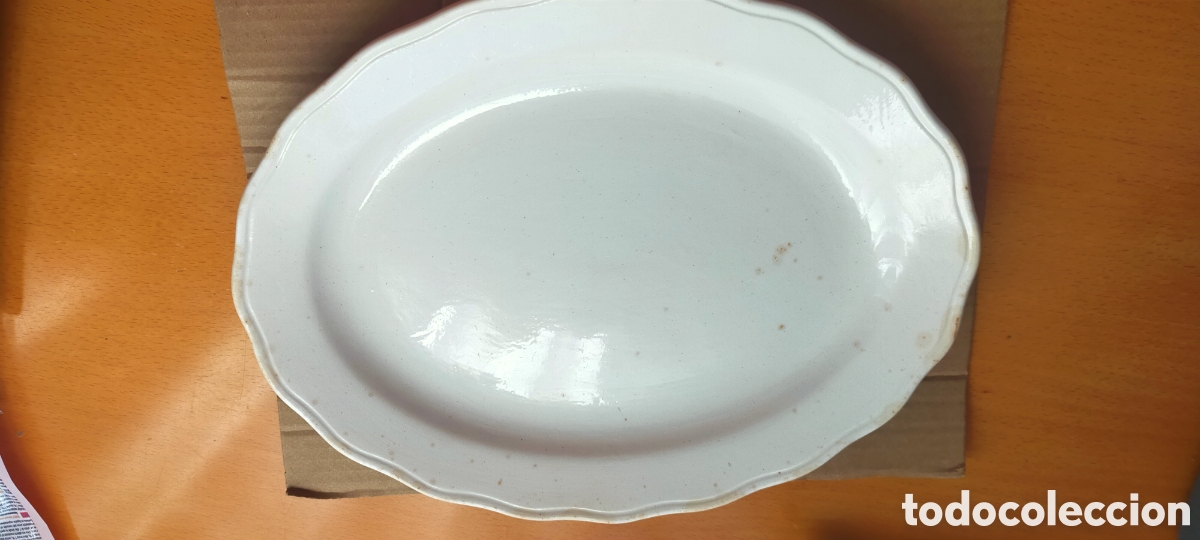 Antig&uuml;edades: Bandeja loza china opaca IT Santander - Foto 5