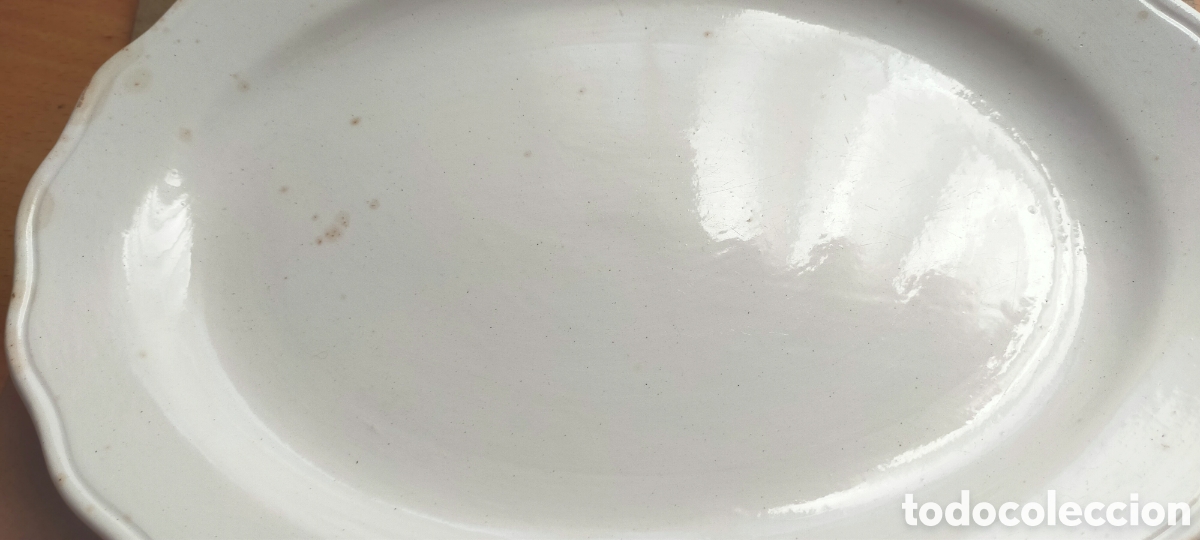 Antig&uuml;edades: Bandeja loza china opaca IT Santander - Foto 6
