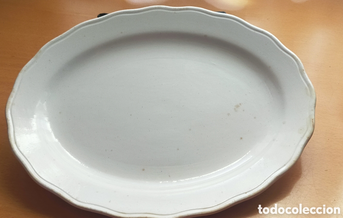 Antig&uuml;edades: Bandeja loza china opaca IT Santander - Foto 1