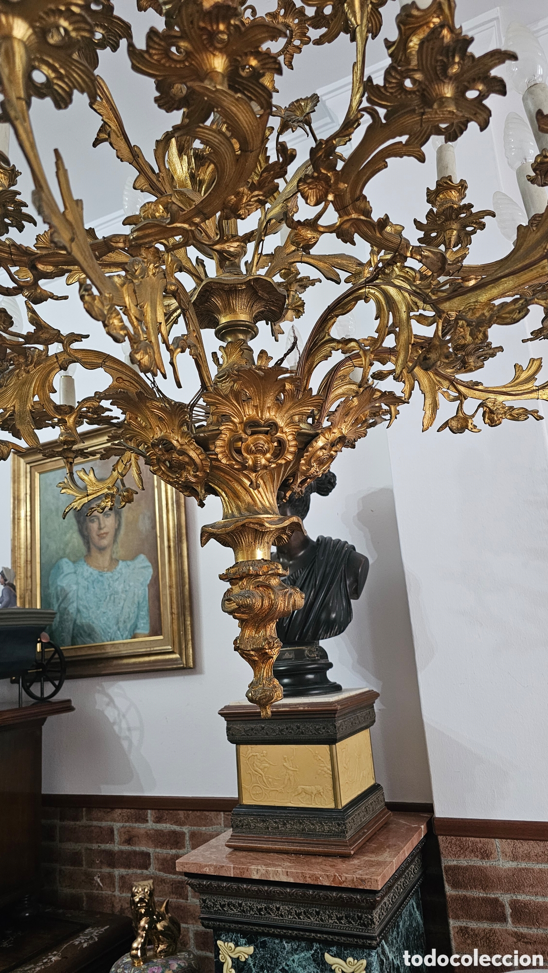 Antig&uuml;edades: Lampara de techo Francesa siglo XIX - Foto 7