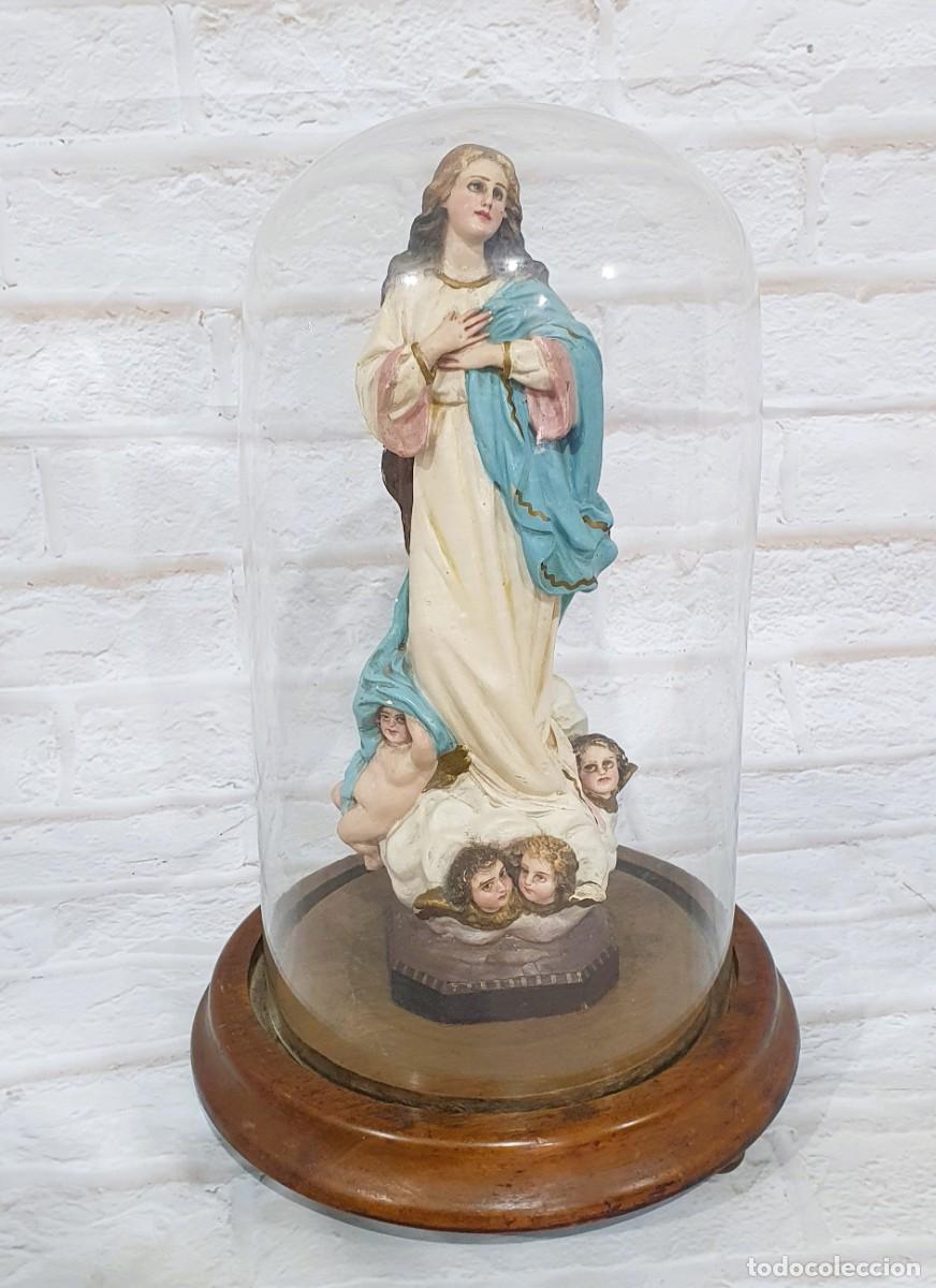 Antig&uuml;edades: Fanal con Virgen Inmaculada. - Foto 1
