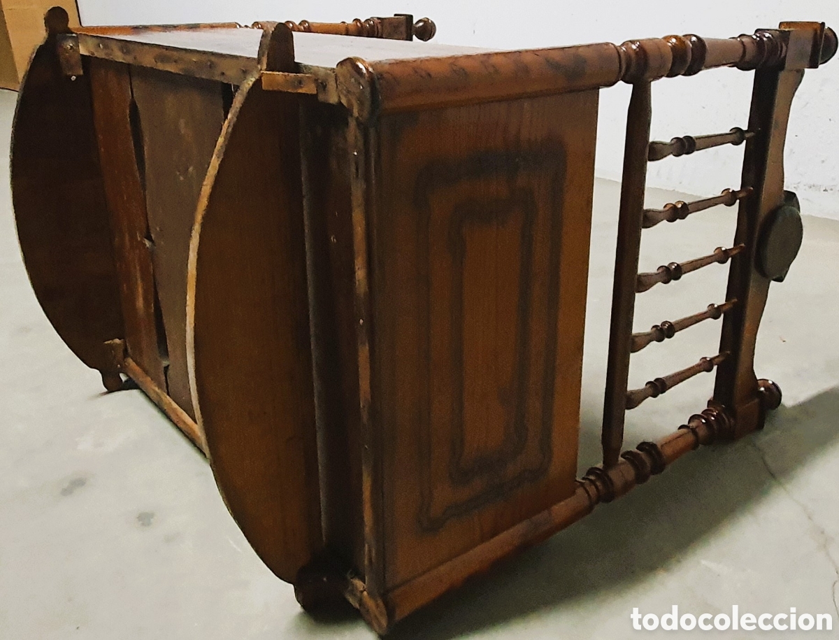 Antig&uuml;edades: CUNA Y ARMARITO DE MADERA S XIX - Foto 10