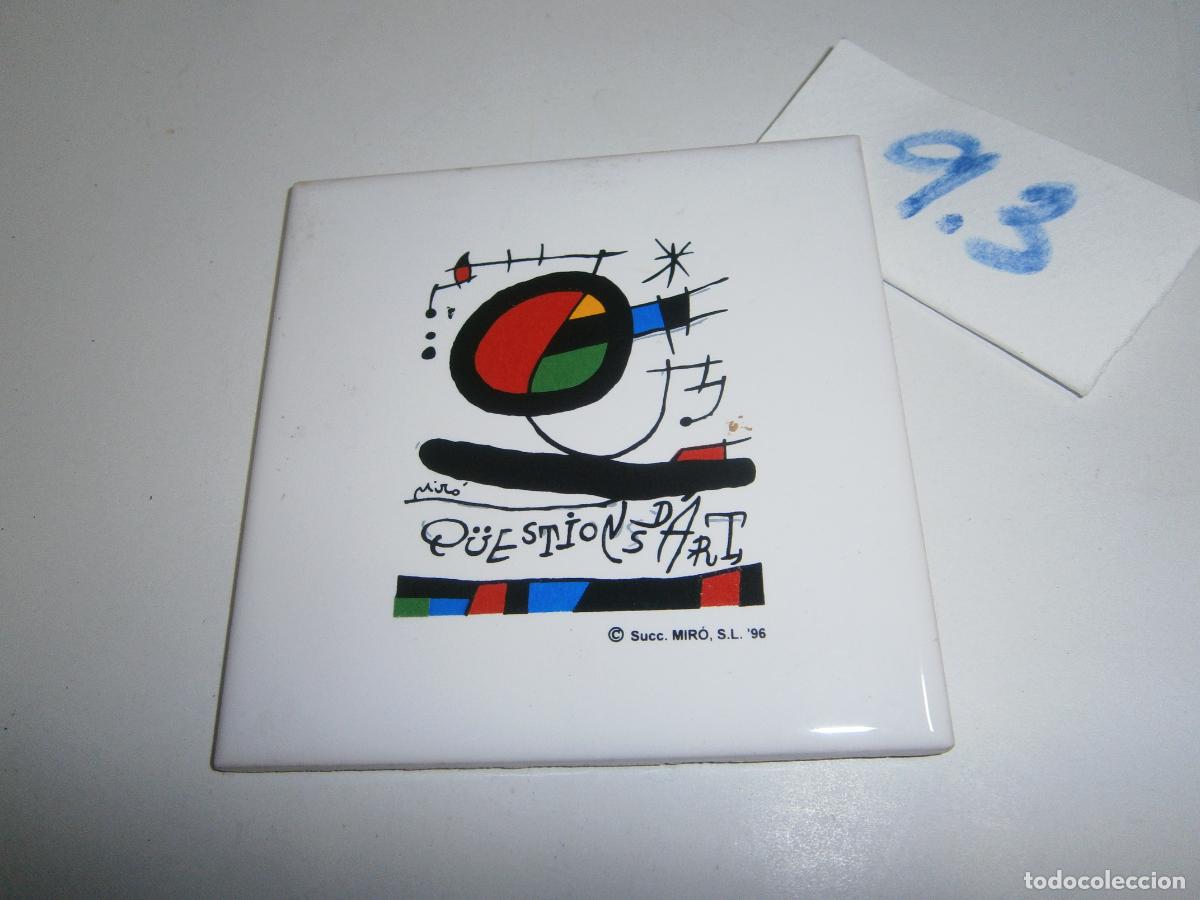 Antig&uuml;edades: AZULEJO DE DISE&Ntilde;O - MIRO 96 - Foto 1