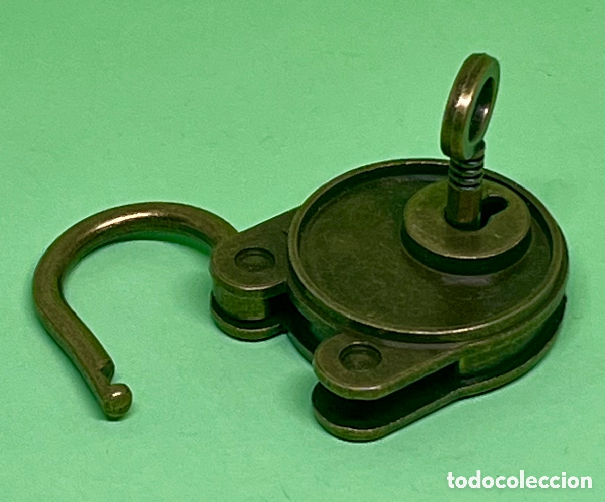 Antig&uuml;edades: CANDADO CON LLAVE FUNCIONA MUY RESISTENTE - Foto 3