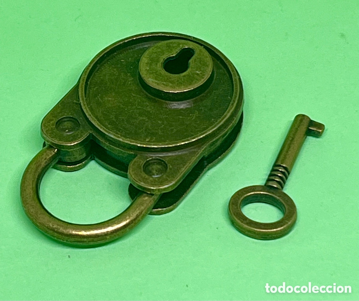 Antig&uuml;edades: CANDADO CON LLAVE FUNCIONA MUY RESISTENTE - Foto 2