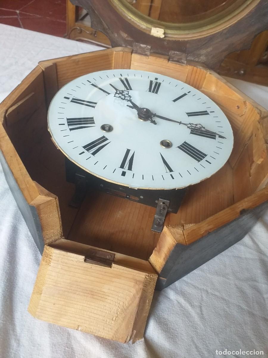 Antig&uuml;edades: Reloj isabelino con taracea de n&aacute;car - Foto 3
