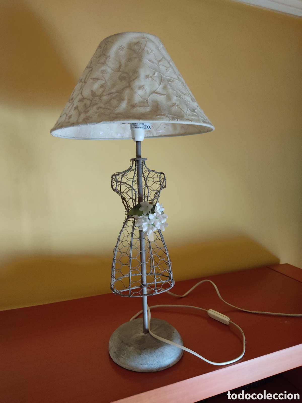 Antig&uuml;edades: Lampara de mesa vintage antigua - Foto 2