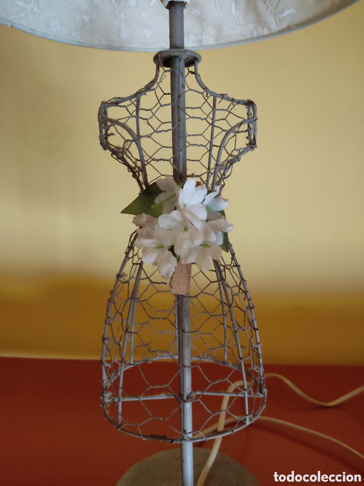 Antig&uuml;edades: Lampara de mesa vintage antigua - Foto 4