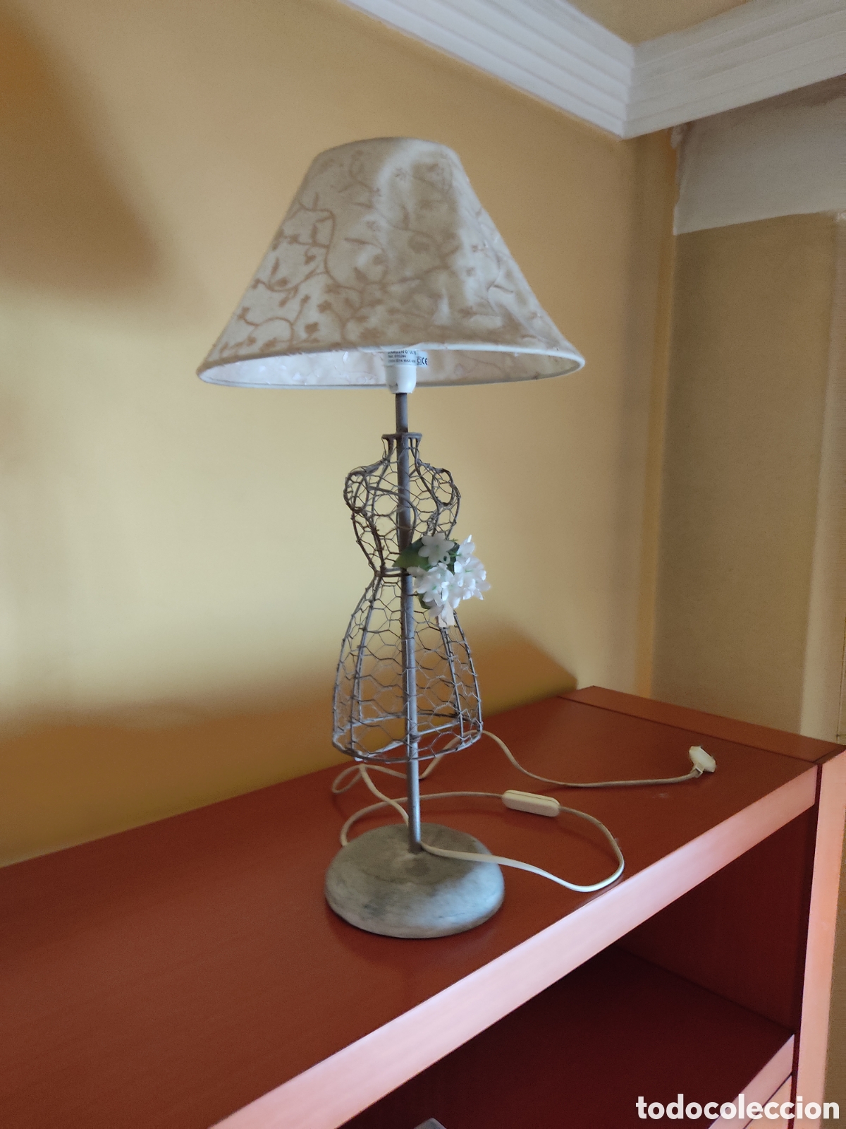 Antig&uuml;edades: Lampara de mesa vintage antigua - Foto 1