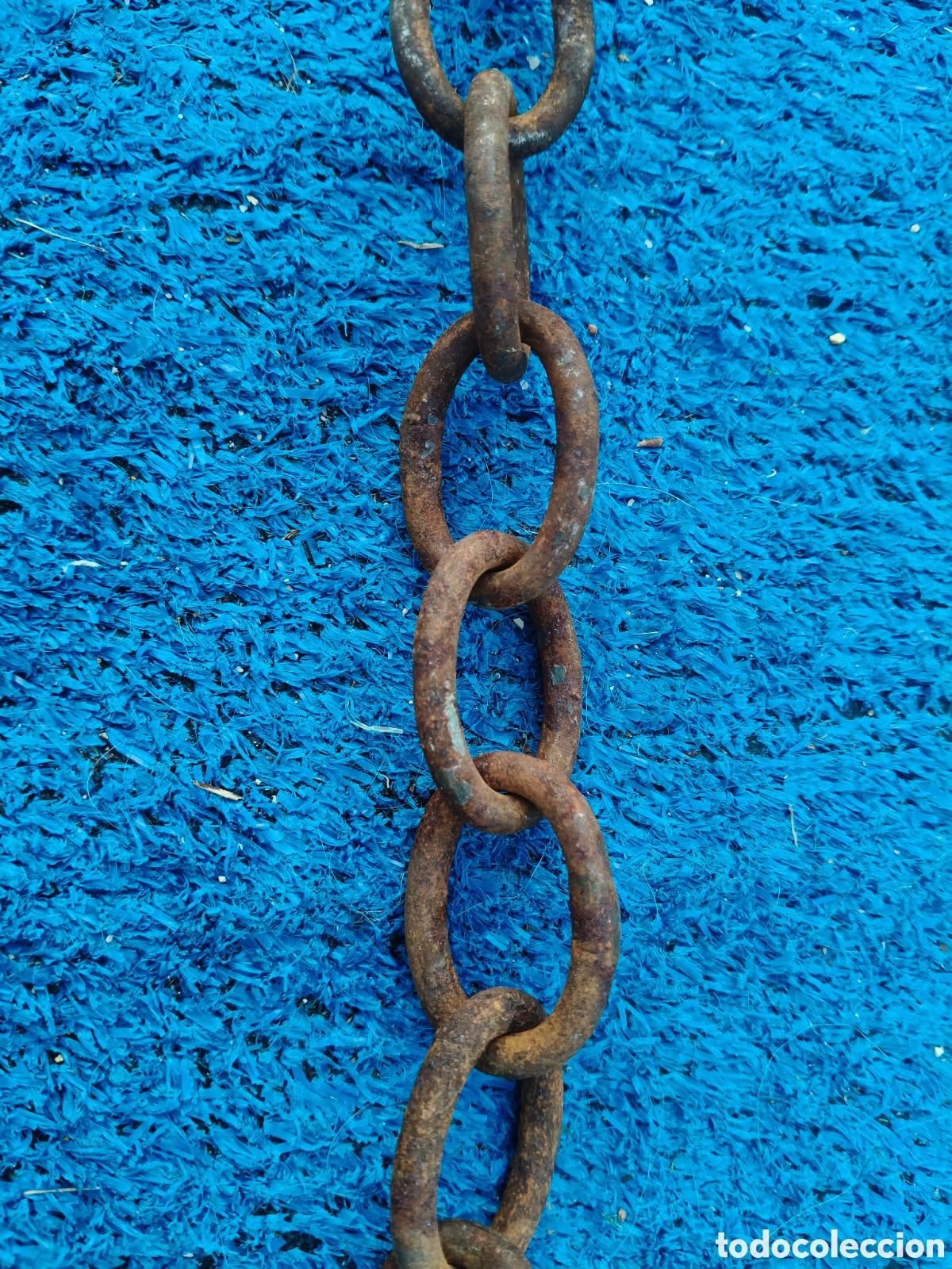 Antig&uuml;edades: Cadena hierro antigua colgar - Foto 3