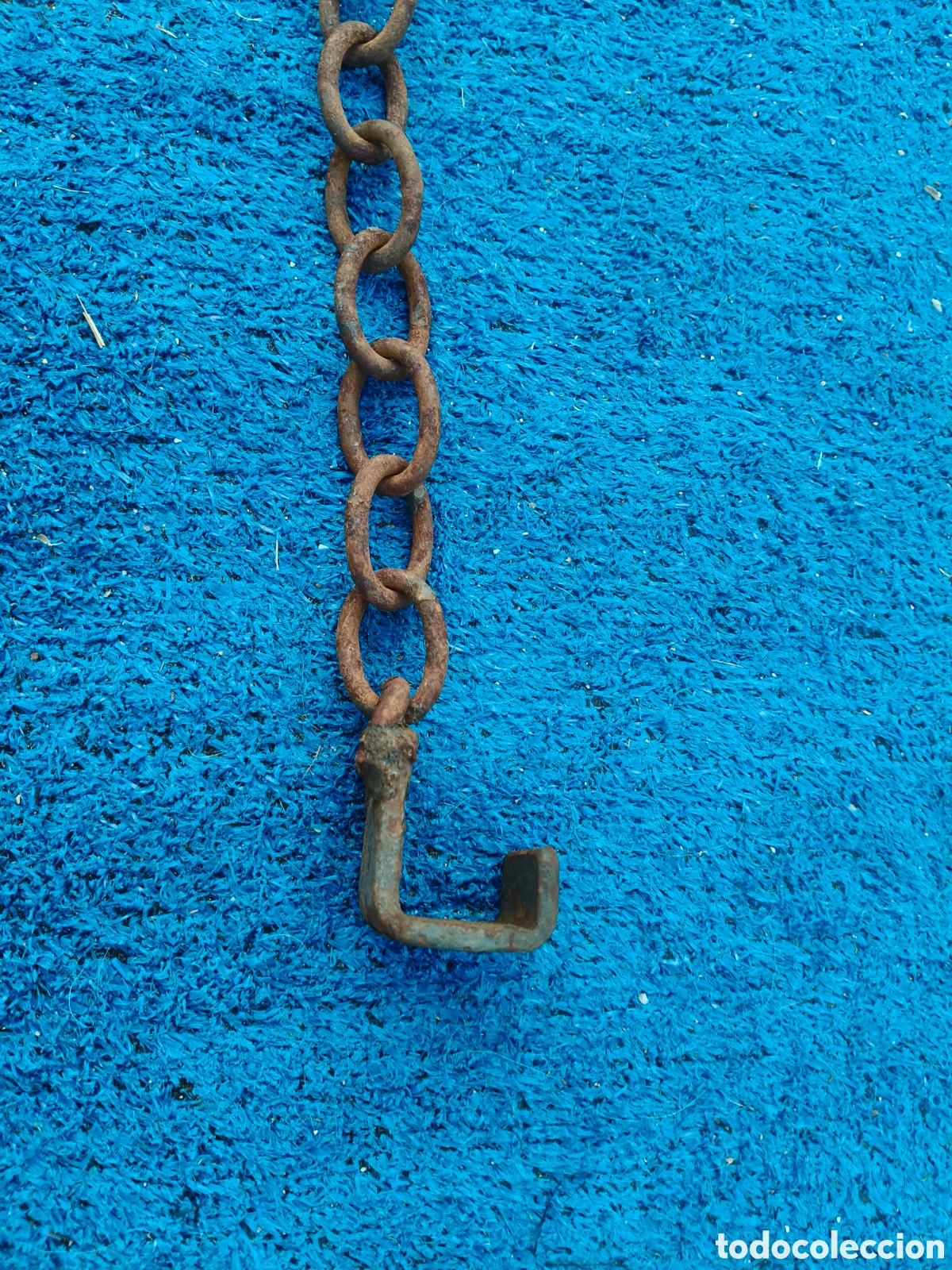 Antig&uuml;edades: Cadena hierro antigua colgar - Foto 5