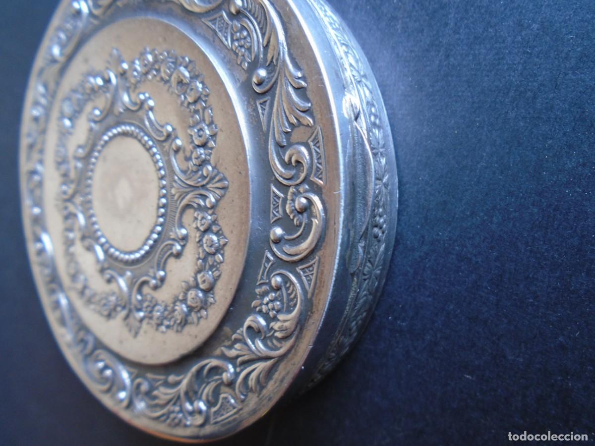 Antig&uuml;edades: (PLA-250211)PRECIOSA POLVERA DE PLATA - Foto 5