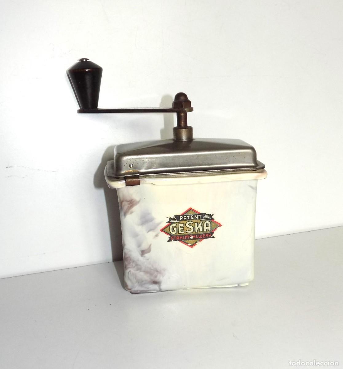 Antig&uuml;edades: MOLINILLO DE CAF&Eacute; DE VIAJE, MARCA GESKA. MODELO FORTSCHRIT. ALEMANIA CA. 1949/1955