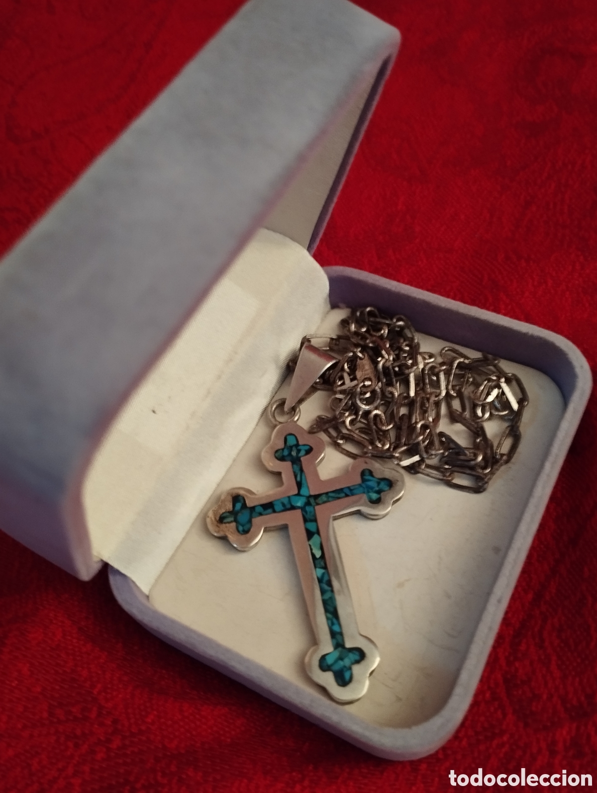 Antig&uuml;edades: Cruz y Cadena Plata Sterlina. - Foto 6