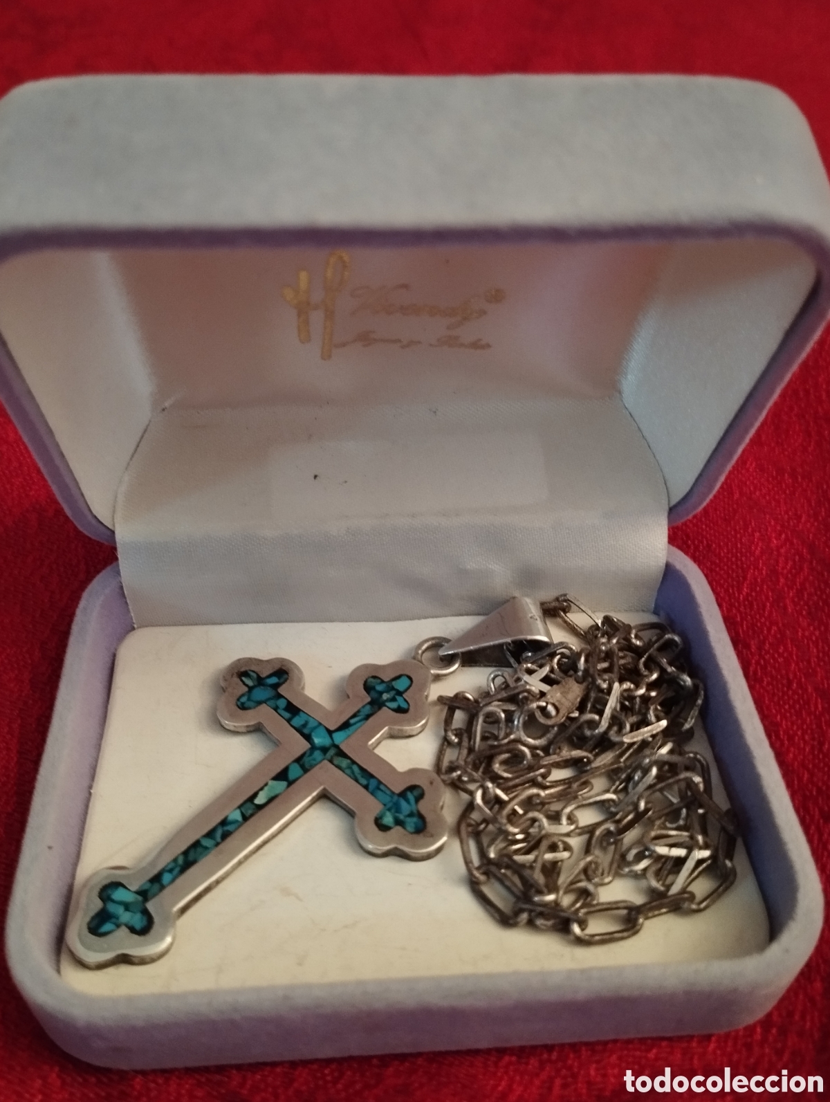 Antig&uuml;edades: Cruz y Cadena Plata Sterlina. - Foto 5