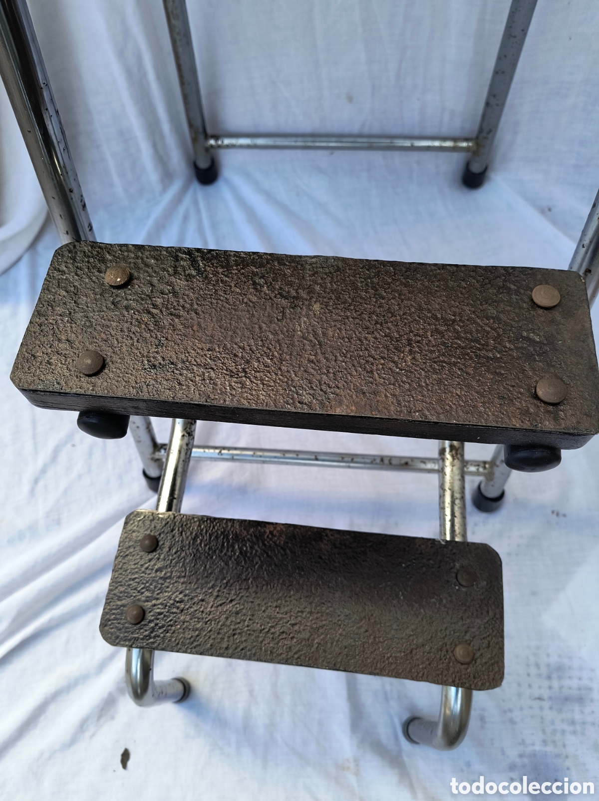 Antig&uuml;edades: Escalera Taburete tipo industrial - Foto 7