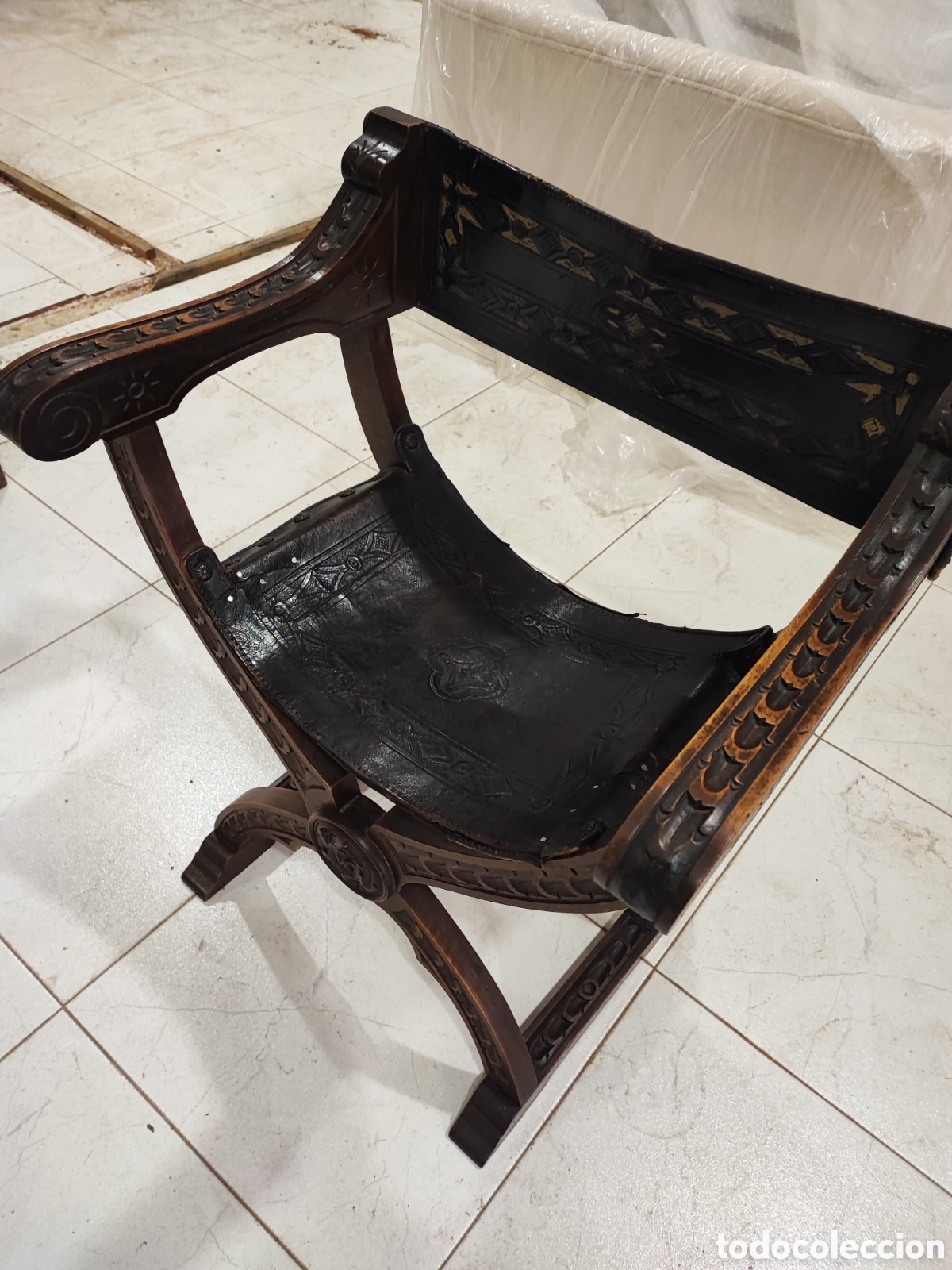 Antig&uuml;edades: Silla jamuga antigua - Foto 4