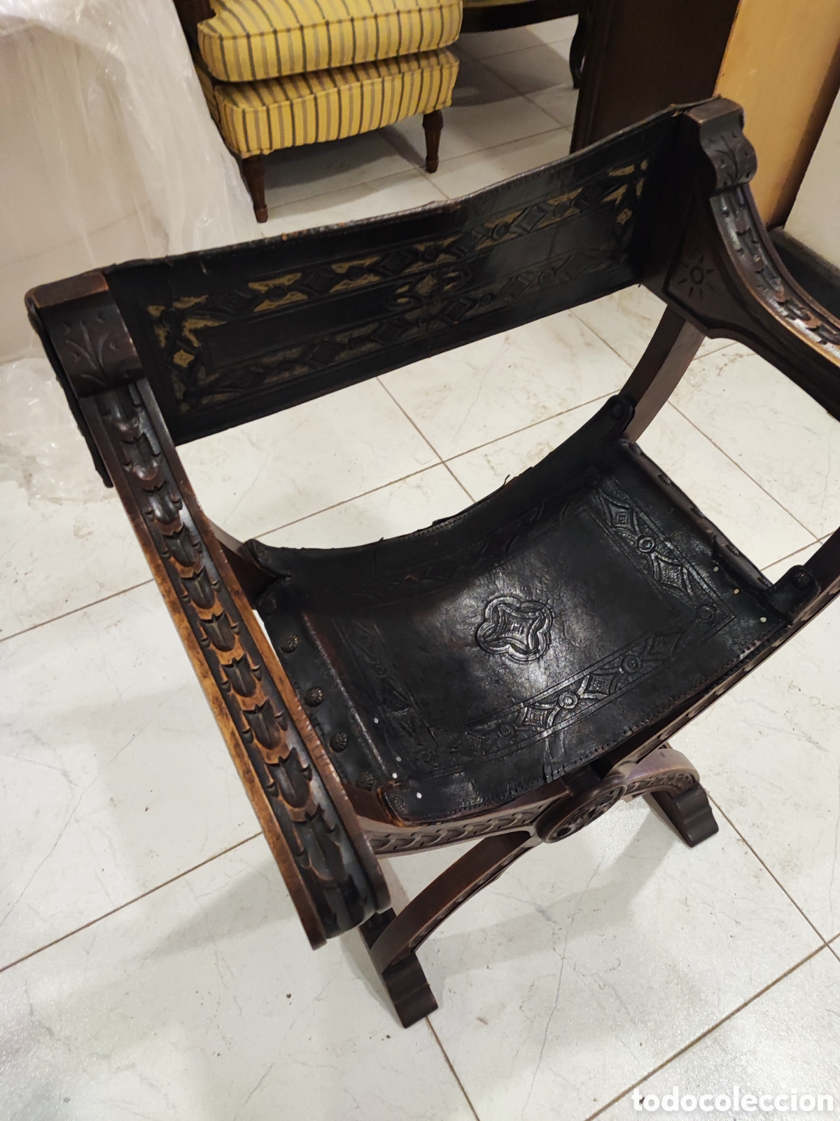 Antig&uuml;edades: Silla jamuga antigua - Foto 6