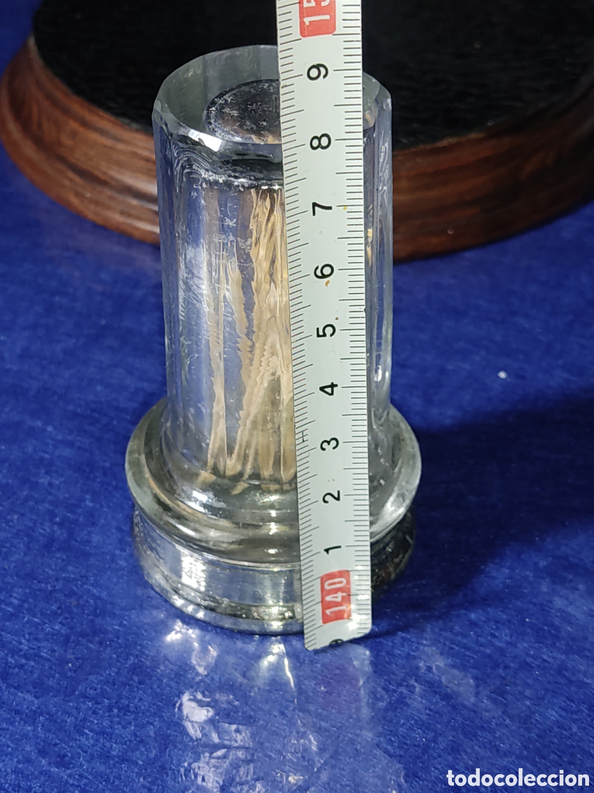 Antig&uuml;edades: Palillero Art deco de cristal macizo. - Foto 2