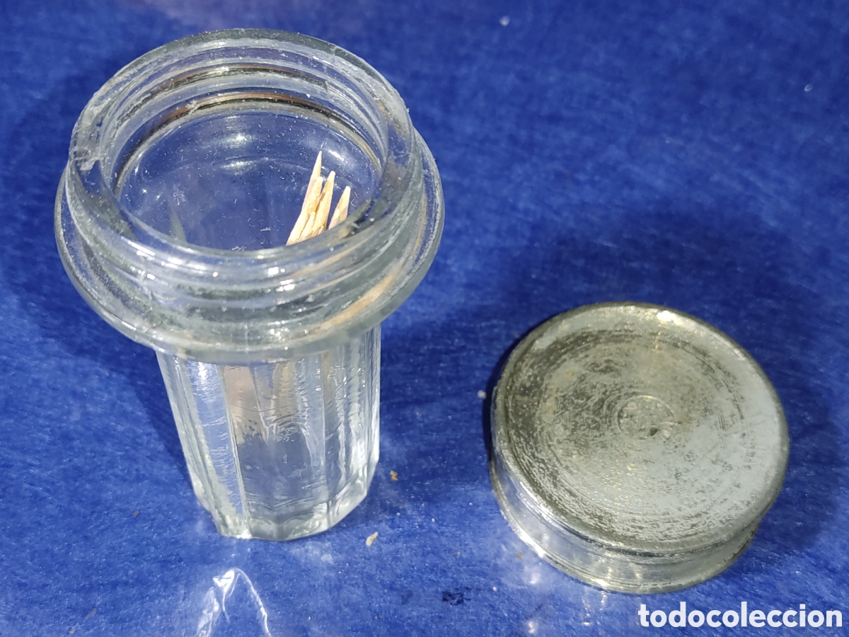Antig&uuml;edades: Palillero Art deco de cristal macizo. - Foto 4