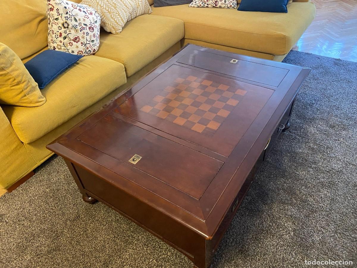 Antig&uuml;edades: Mesa de centro con marqueter&iacute;a - Foto 2