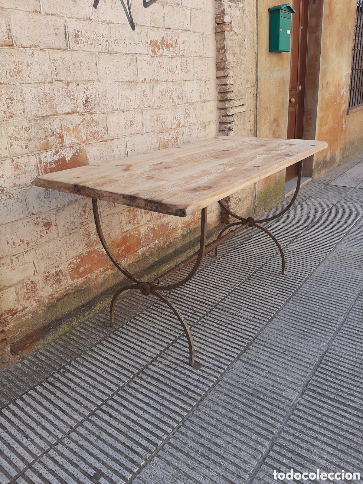 Antig&uuml;edades: Mesa antigua r&uacute;stica - Foto 2
