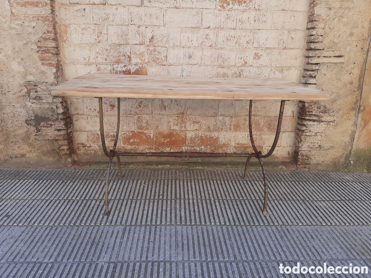 Antig&uuml;edades: Mesa antigua r&uacute;stica - Foto 4