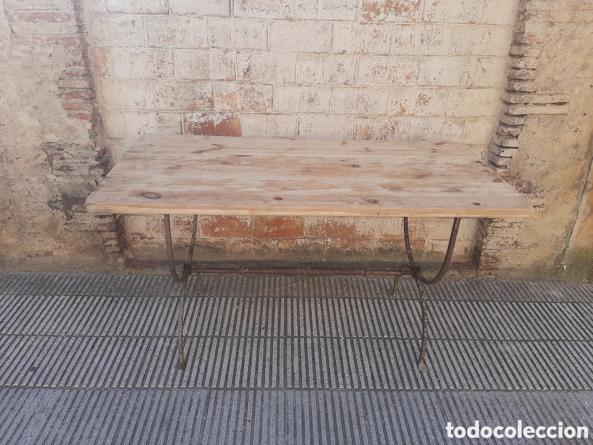 Antig&uuml;edades: Mesa antigua r&uacute;stica - Foto 8