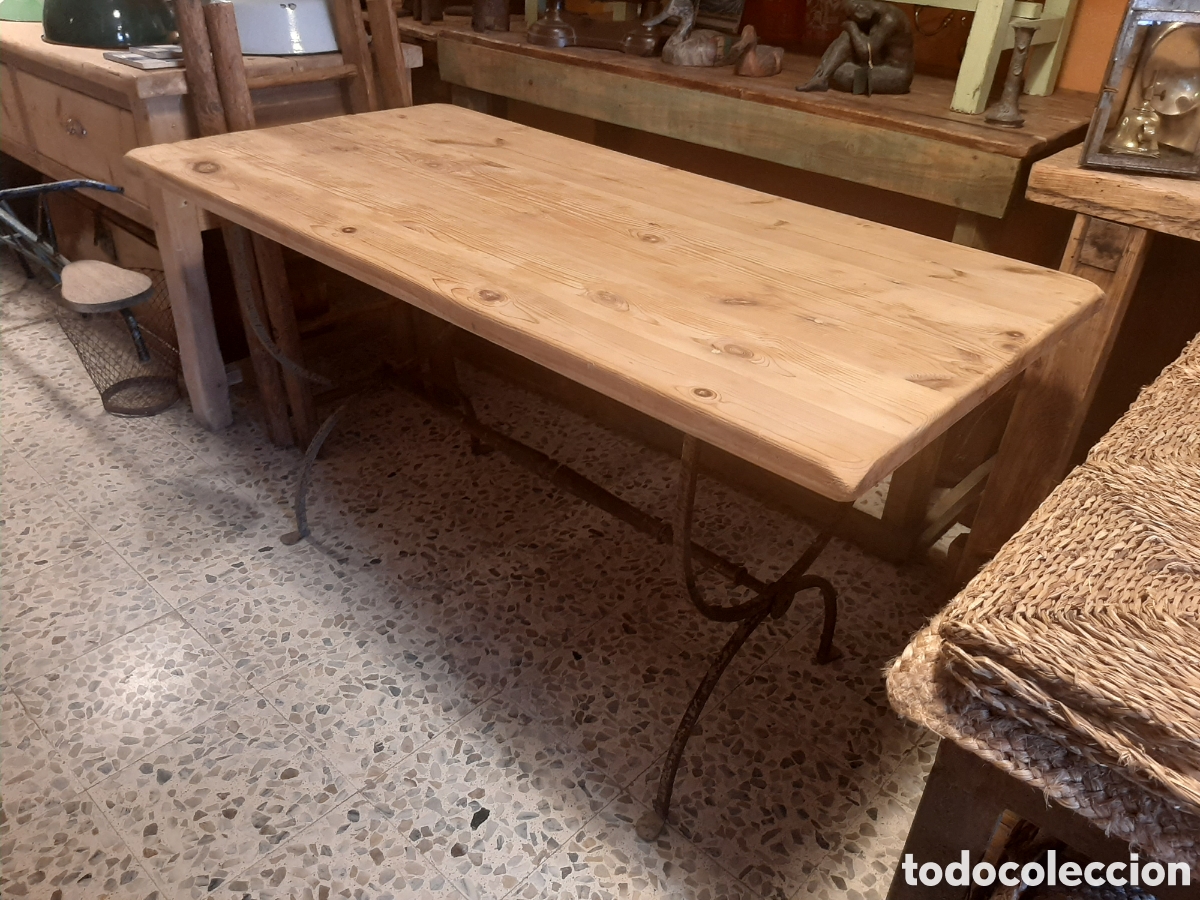 Antig&uuml;edades: Mesa antigua r&uacute;stica - Foto 1